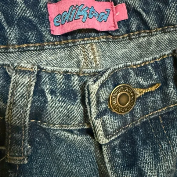 Edikted Vesper Cuffed Wide Leg Jeans - Picture 5 of 5